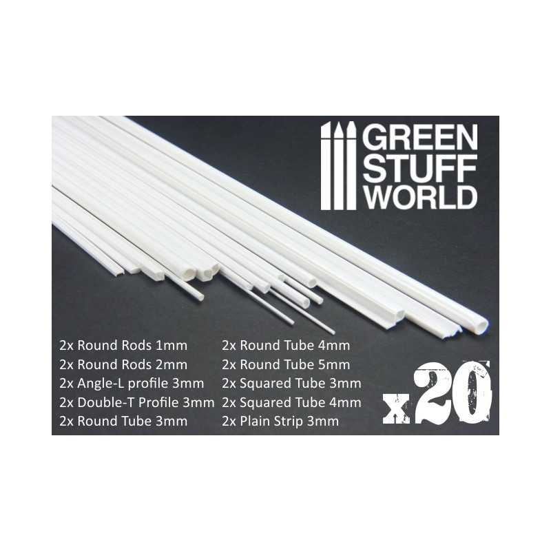 GSW Plasticard - Variety Pack - Profiles & Tubes