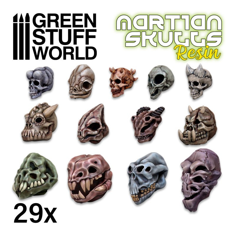 GSW Resin Skulls - Alien x30