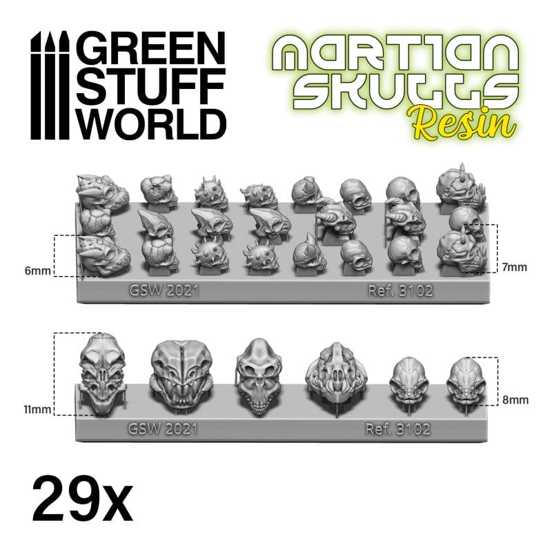 GSW Resin Skulls - Alien x30