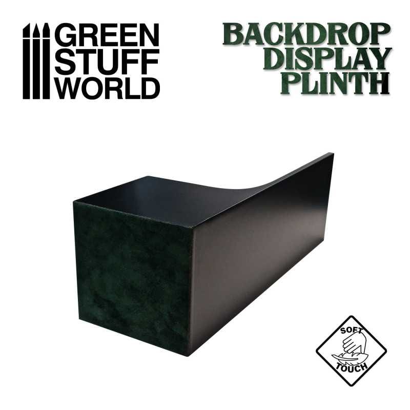 Display Plinths - Curved Backdrop - Black - 5x5x5cm DISCOUNTED