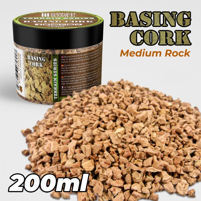 Basing Cork Grit - Medium Rock 200ml
