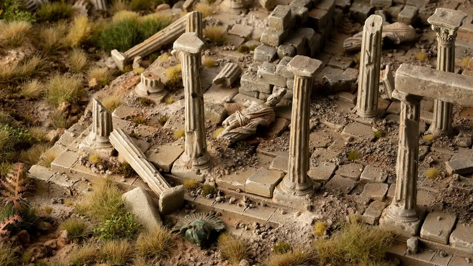 Gamer's Grass Basing Bits - Statues and Columns