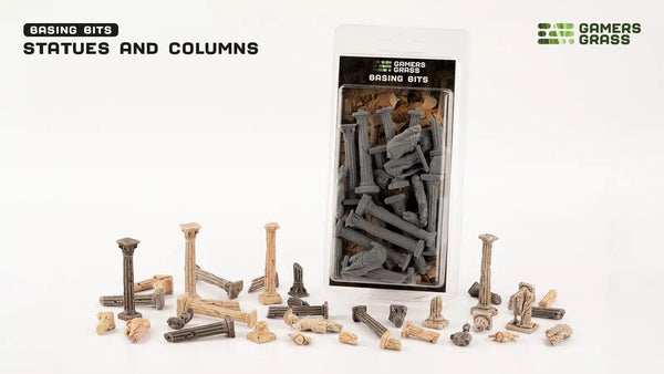 Gamer's Grass Basing Bits - Statues and Columns