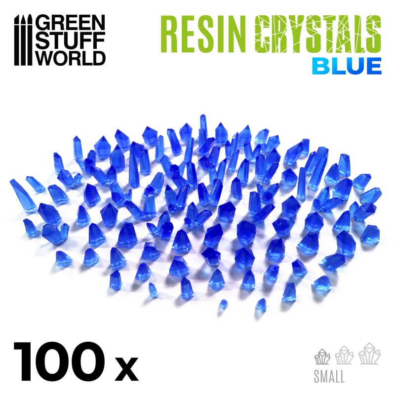 GSW Resin Crystals - Small BLUE x100