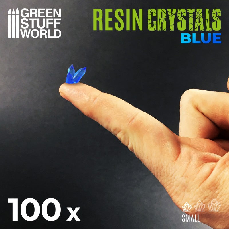 GSW Resin Crystals - Small BLUE x100