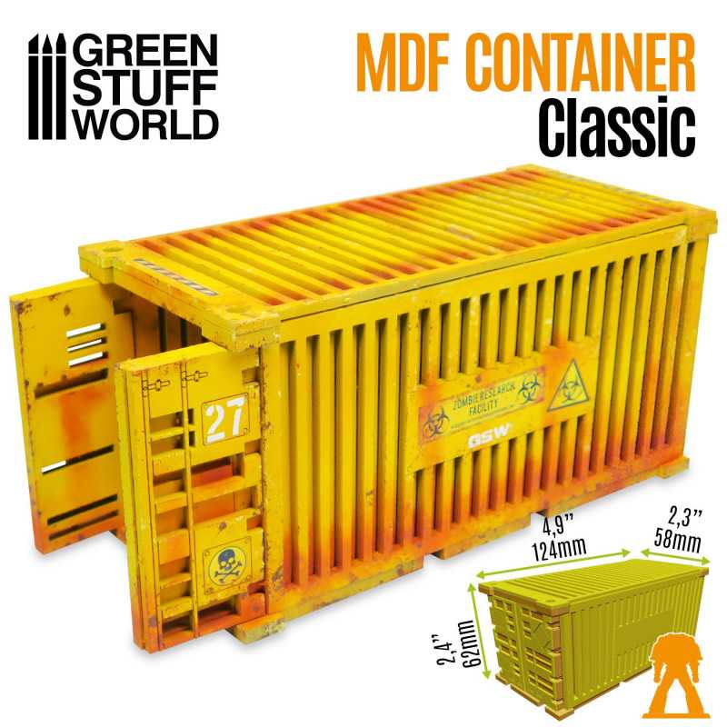 GSW MDF Diorama kit Classic Shipping Container Scale model supplies