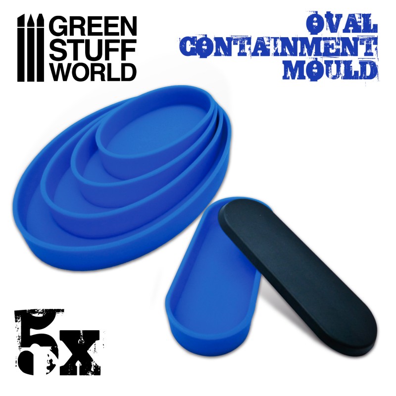 GSW Containment Moulds - Oval Bases x5