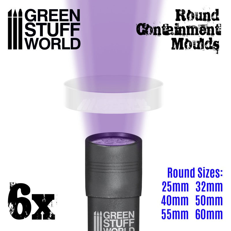 GSW Containment Moulds - Round Bases x6