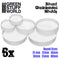 GSW Containment Moulds - Round Bases x6