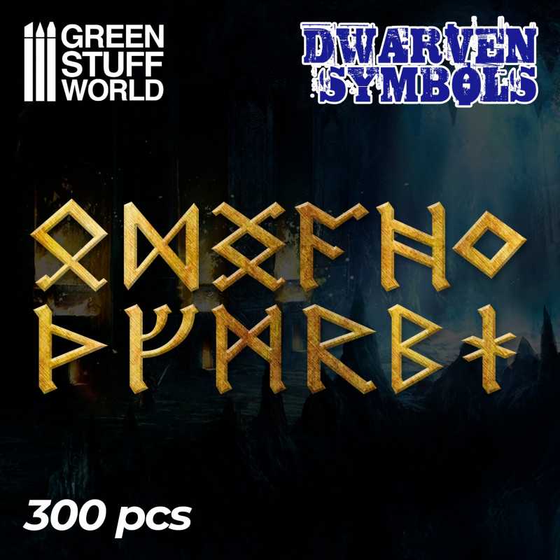 GSW Metal Dwarven Runes & Symbols - 300pcs