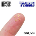 GSW Metal Dwarven Runes & Symbols - 300pcs