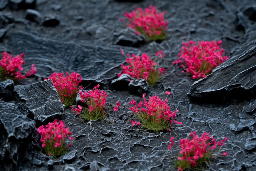 Gamer's Grass Tufts - Wild Pink Flowers