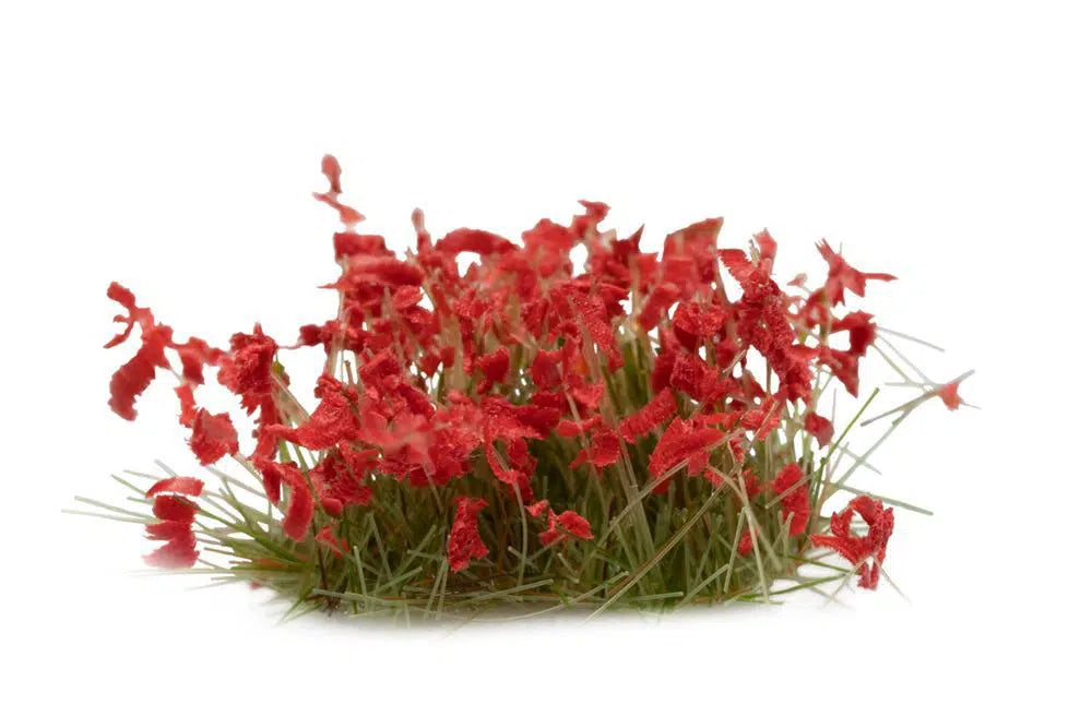 Gamer's Grass Tufts - Wild Red Flowers