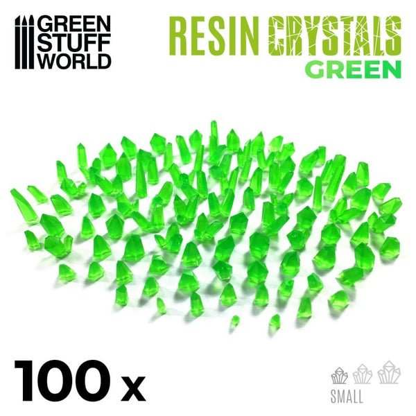 GSW Resin Crystals - Small GREEN x80