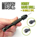 GSW Hand Drill with 10x Drill Bits