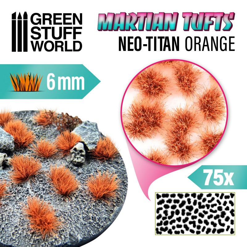 GSW Martian Neon Tufts 6mm - Neo-Titan Orange