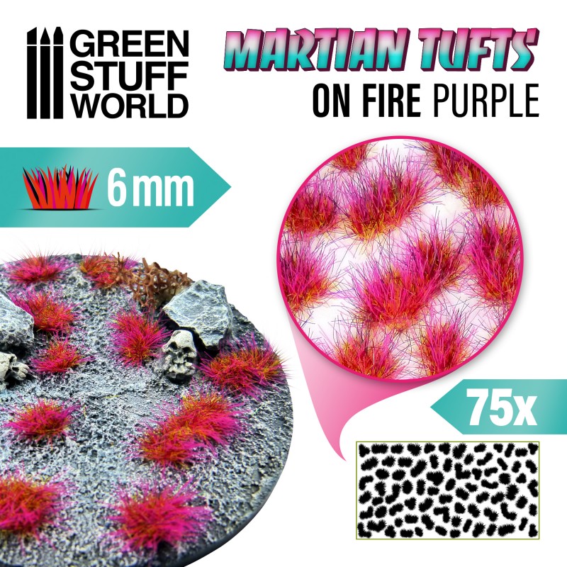 GSW Martian Neon Tufts 6mm - On Fire Purple