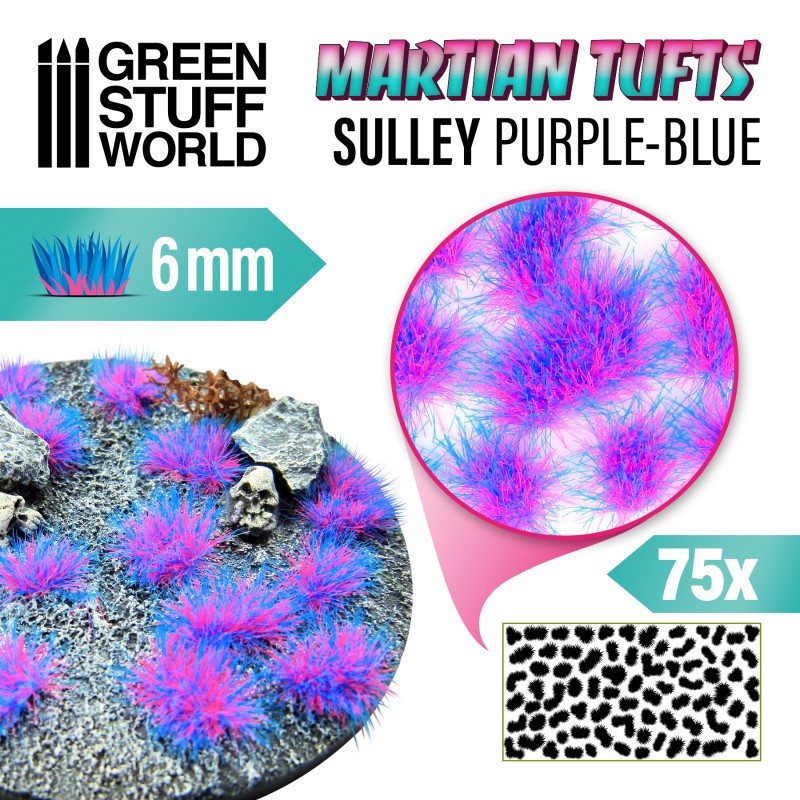 GSW Martian Neon Tufts 6mm - Sulley Purple Blue