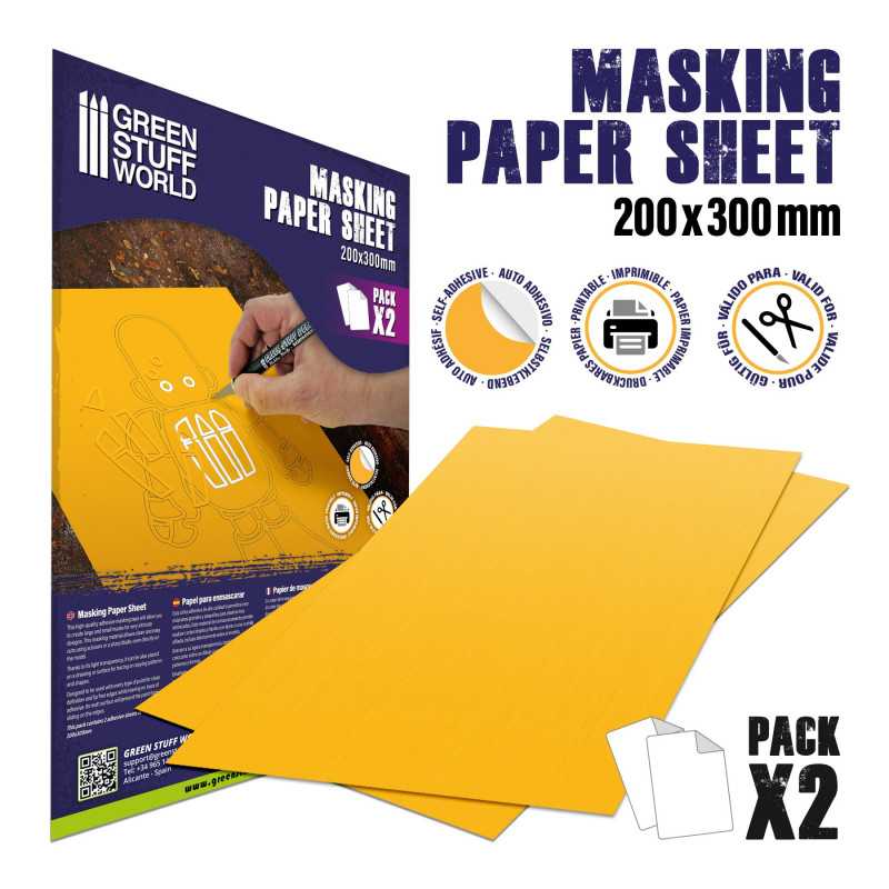 GSW Masking Paper Sheet 200x300mm x2