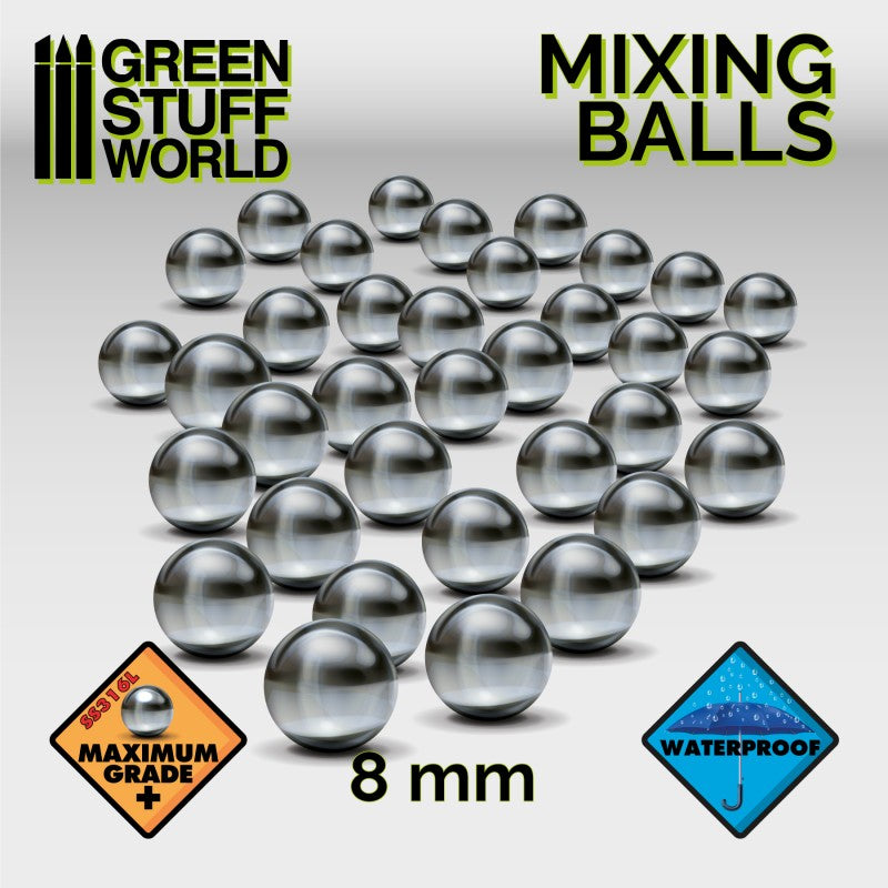 GSW Mixing Paint Steel Bearing Balls in 8mm