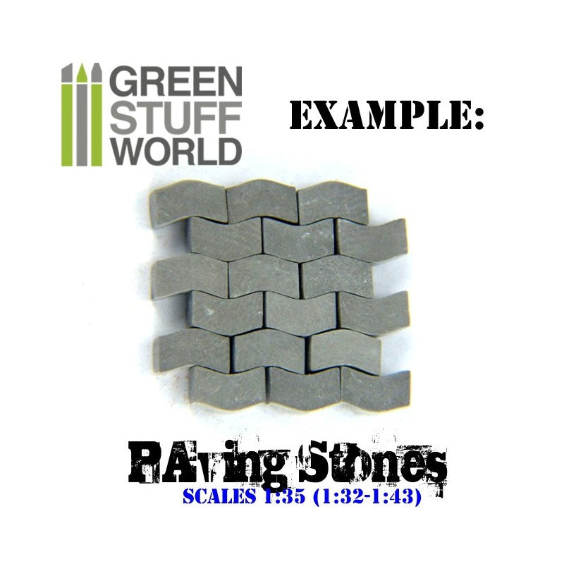 GSW Miniature Model Paving Bricks - Grey x500