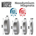 GSW Neodymium Magnets N52 - 3x1mm - 100x
