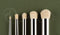 Rosemary & Co Model Dry Brush Series - Natural Goat Hair - Modeler's Brush Kit (Size X-small, Small, Medium, Large, X-Large)