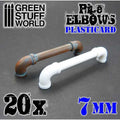 GSW Plasticard - Elbow Pipes 7mm x20