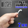 GSW Plasticard - Elbow Pipes 7mm x20
