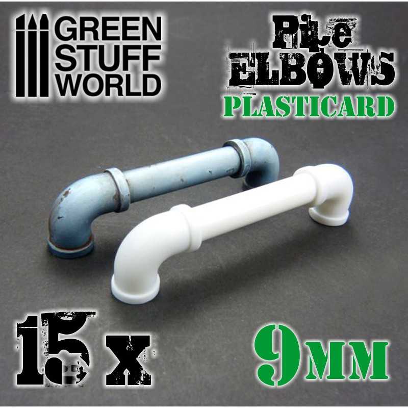 GSW Plasticard - Elbow Pipes 9mm x15