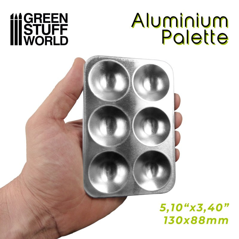 GSW Rectangle Aluminum Palette 6 Wells