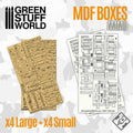 GSW MDF Diorama kit - Wooden Ammo Boxes x8
