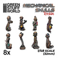 GSW Resin Skulls - Mechanical Servo-Skulls x8
