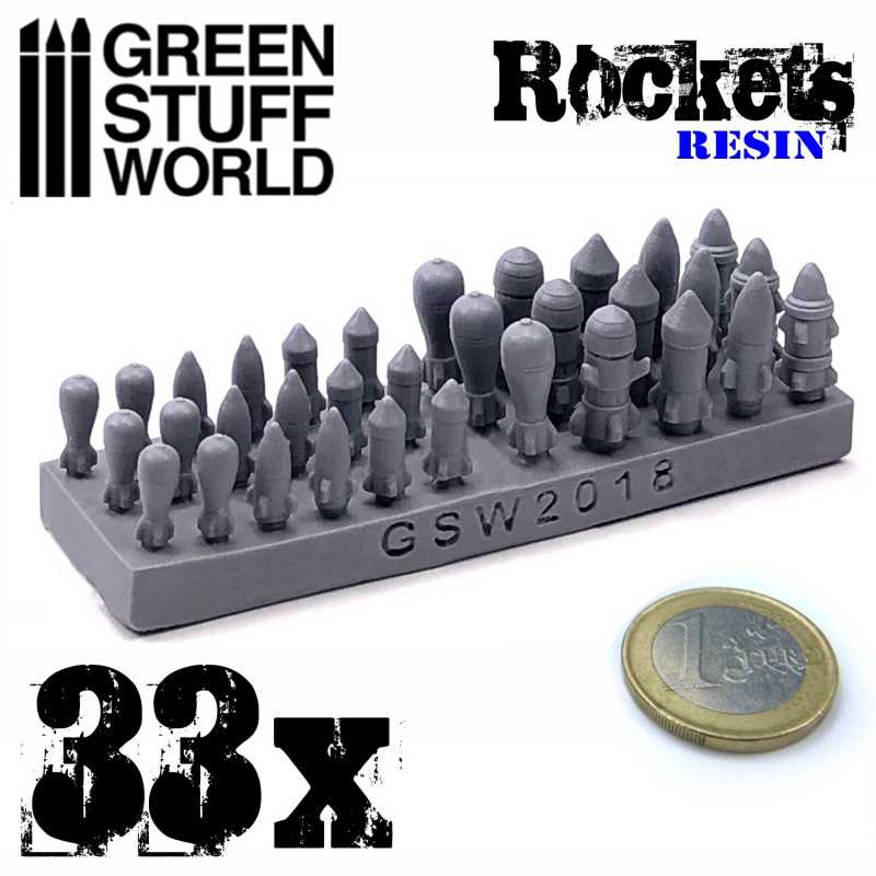 GSW Resin Basing Set - Rockets & Missiles