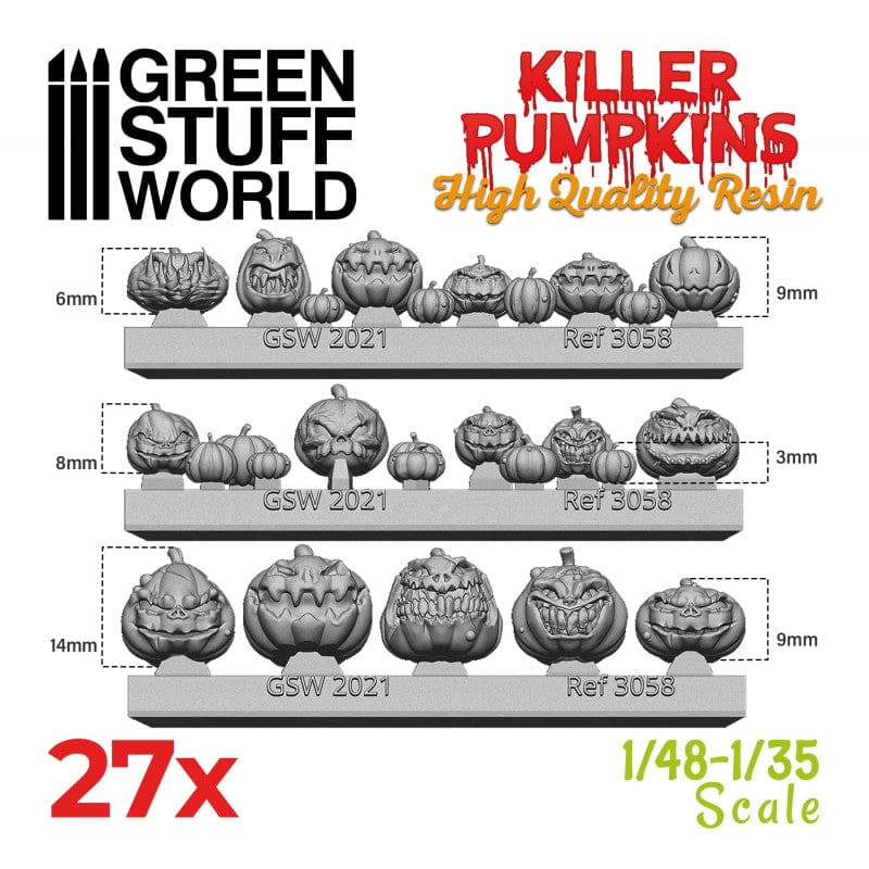 GSW Resin Miniature Killer Pumpkins - Small