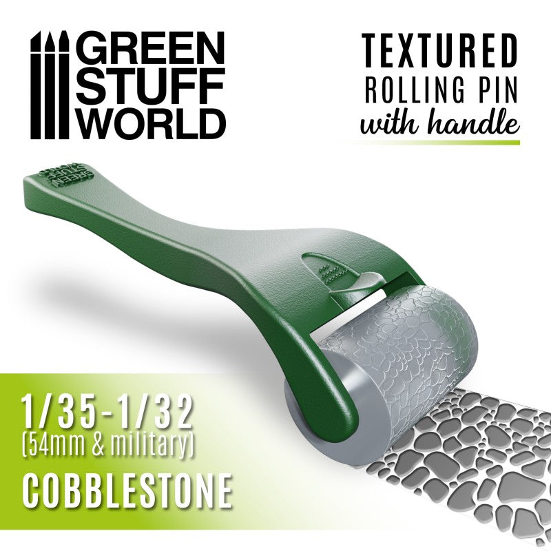 GSW Rolling Pin with Handle - Cobblestone