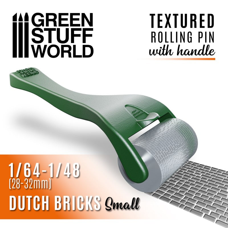 GSW Rolling Pin with Handle - Small Dutch Bricks