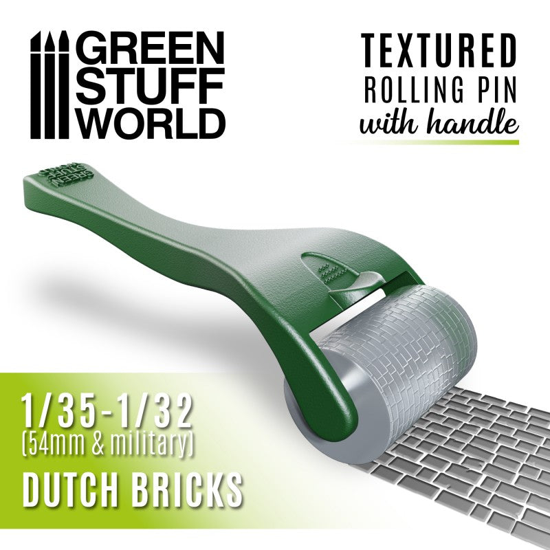 GSW Rolling Pin with Handle - Dutch Bricks