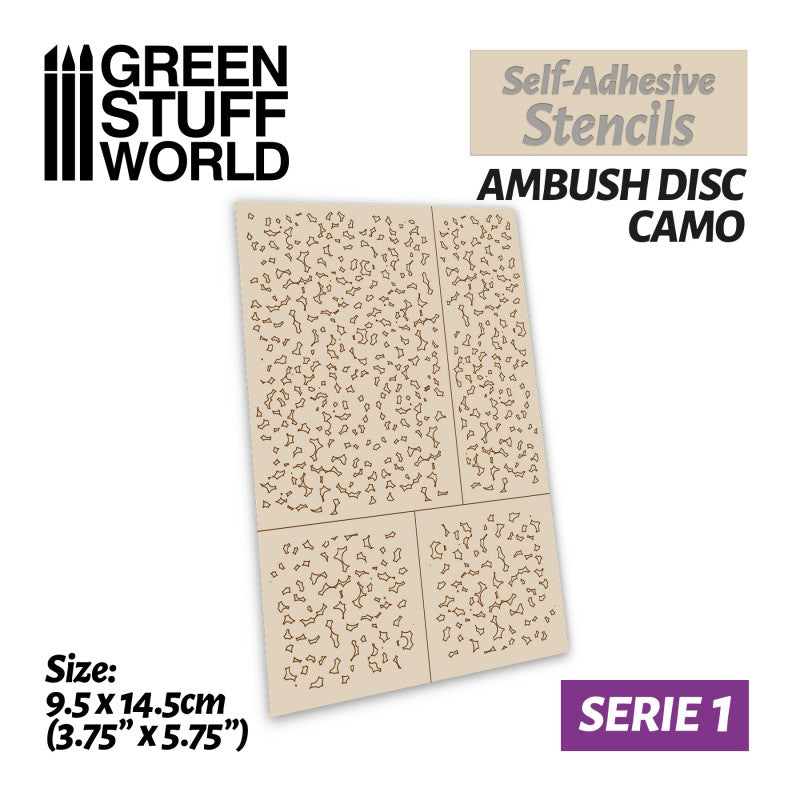 GSW Self-adhesive Stencil - Ambush Disc Camo