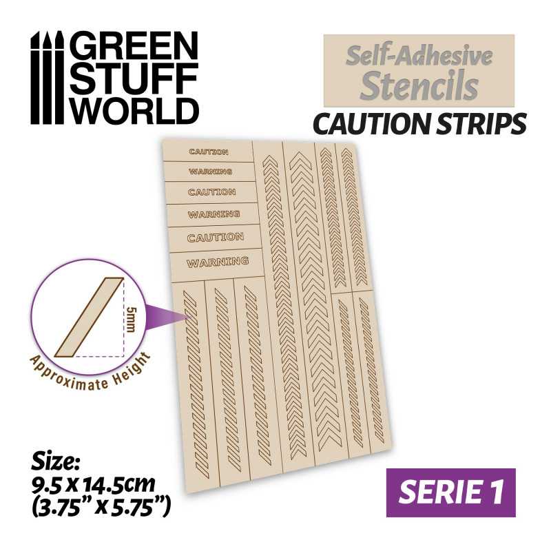 GSW Self-adhesive Stencil - Caution Strips