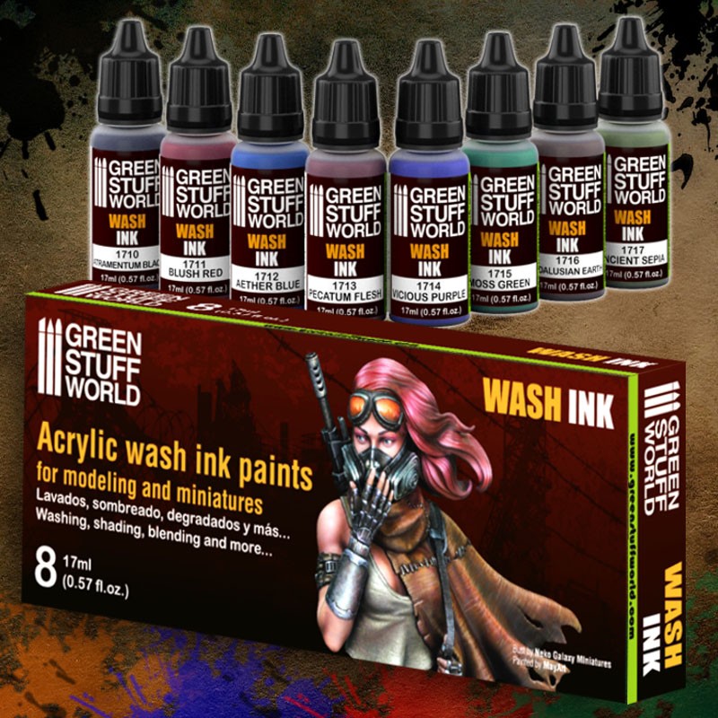 GSW Acrylic Paint Set - Wash Inks