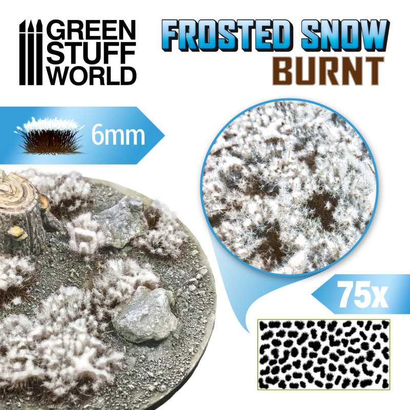 GSW Frosted Snow Tufts - Burnt 6mm