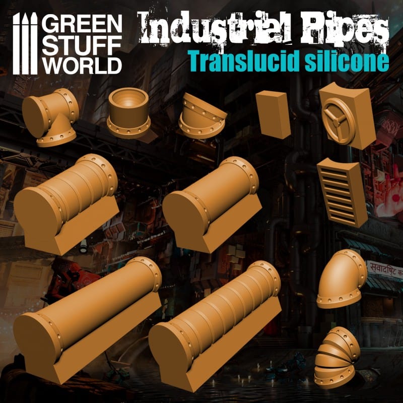 GSW Silicone Mold - Industrial Pipes