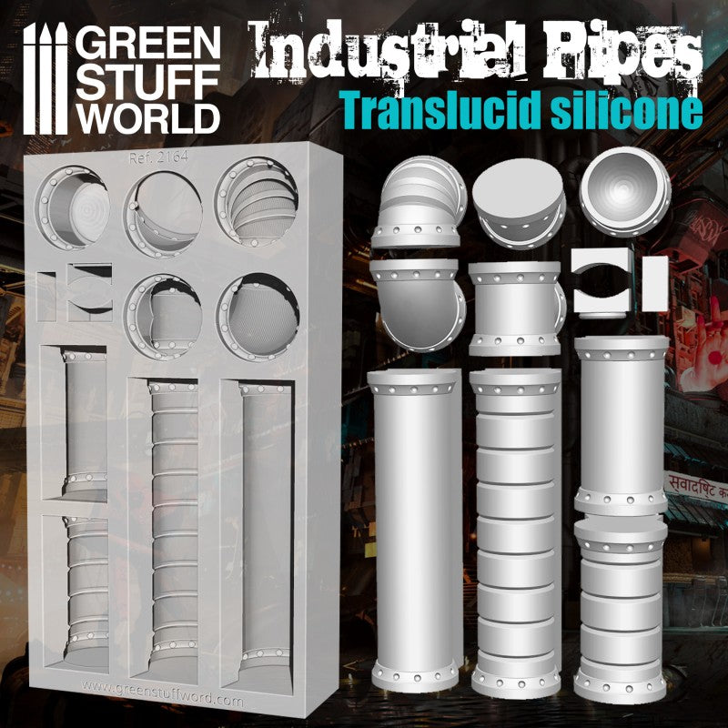 GSW Silicone Mold - Industrial Pipes