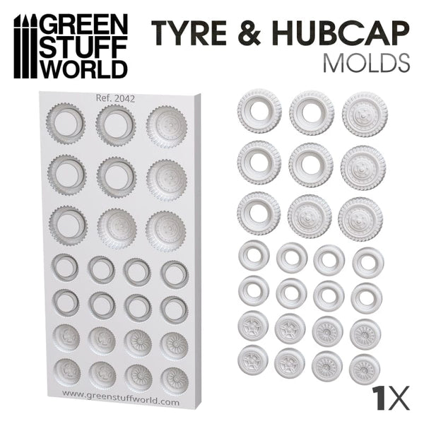 GSW Silicone Mold - Tire and Hubcaps