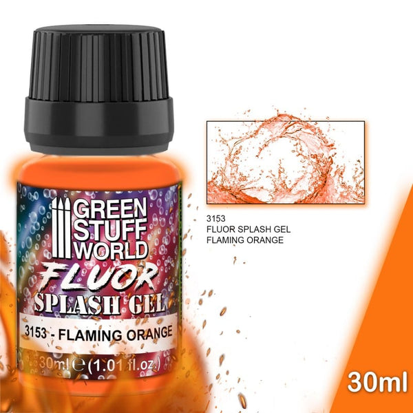 GSW Water Effects - Fluor Splash Gel 30ml - Flaming Orange