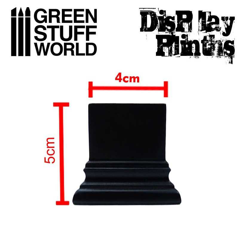 Display Plinths - Square Top - Black - 4x4cm DISCOUNTED