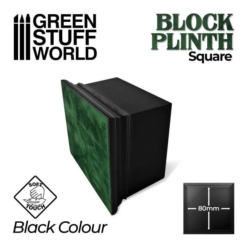 Display Plinths - Square Top - Black - 8x8cm DISCOUNTED