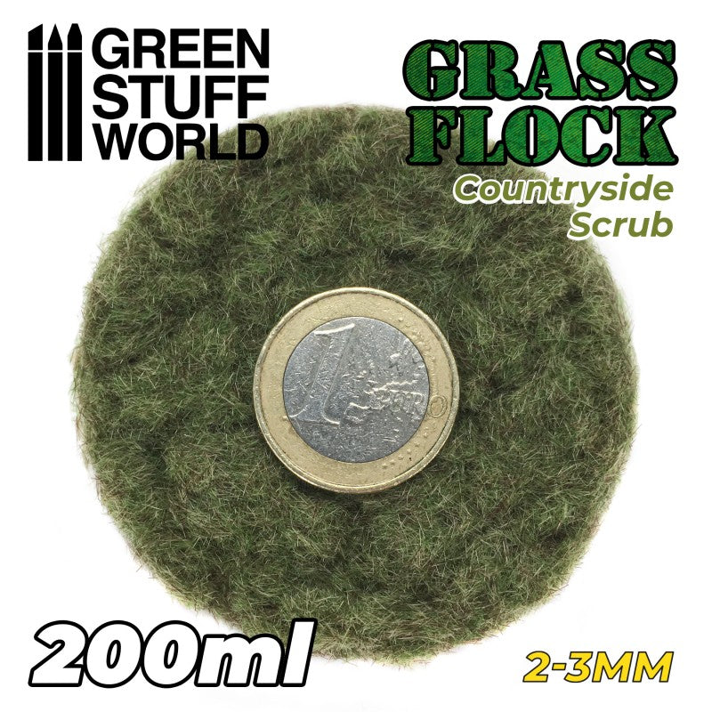 GSW Static Grass Flock 2-3mm - Countryside Scrub 200ml