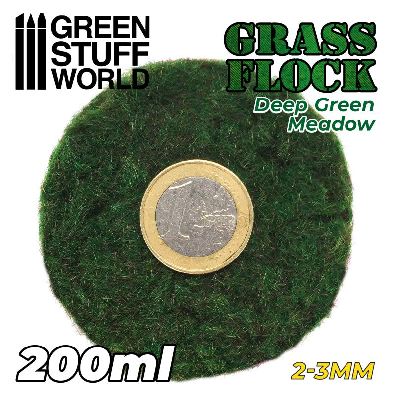 GSW Static Grass Flock 2-3mm - Deep Green Meadow 200ml